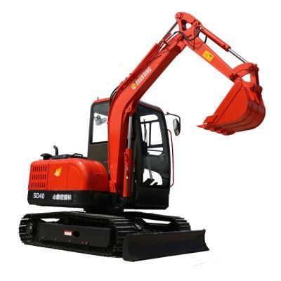 4 Ton Small Mini Excavator 0.1cbm Bucket Low Fuel Consumption Agriculture Farming Small Digger