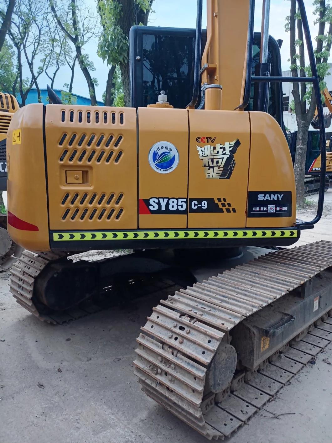 Used Sy85c-9track Crawler Small Excavator Micro Diggertractor for Sale Max Philippines Colombia Canada India Unique Africa Power