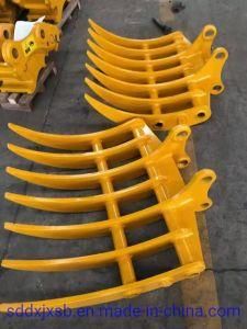 High Quality Factory Provided Excavator Root Rake Bucket for Customized 30ton