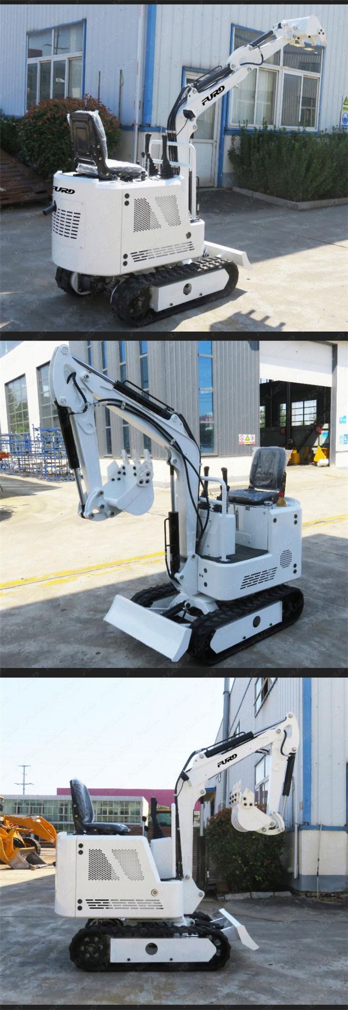 Small Digger Mini Wheel Crawler Excavator for Sale Fwj-900