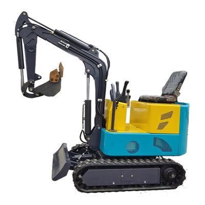 Good Price 12HP 2WD 1ton Farm Rubber Crawler Excavator Small Digger with CE EPA