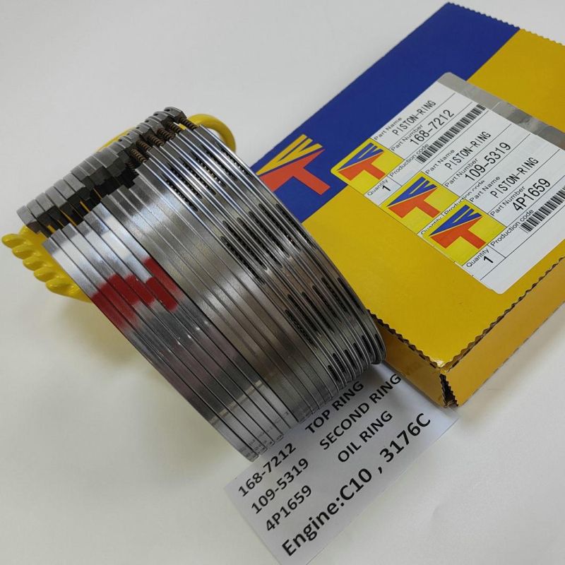 High Quality Diesel Engine Mechanical Parts Piston Ring 4p1659 109-5319 168-7212 for Excavator Parts E345b Engine Parts C10 3176c Generator Set