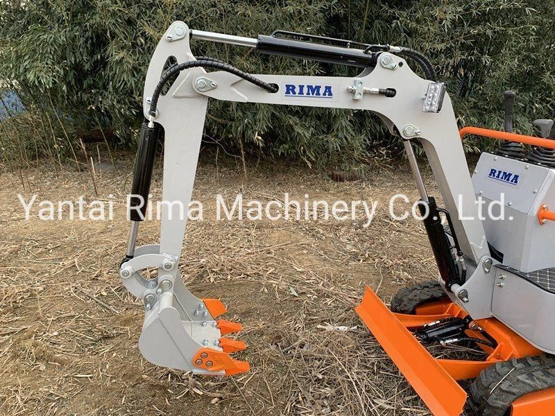 1 Ton Construction Equipment Small Engineering Excavator with Swing Boom