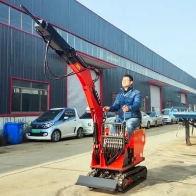 China Portable Mini Digger Hydraulic 800kg Micro Mini Bagger Crawler Excavator