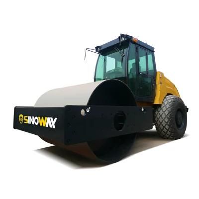 Sinoway Vibration Asphalt Compactor Roller 14 Ton Hydraulic Single Drum Vibratory Road Roller