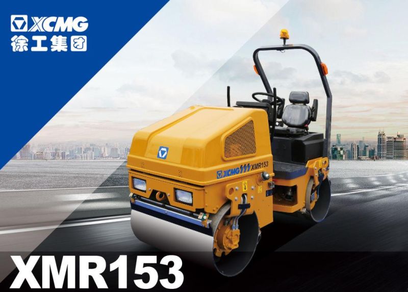 XCMG Factory 2 Ton Road Roller Compactor Xmr153 China New Hydraulic Small Mini Light Double Drum Vibratory Road Roller Price