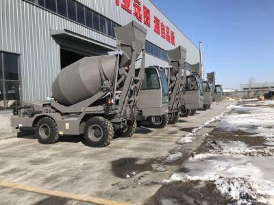 Concrete Batching Mixing Vehicles with Excavation, Loading and Transport Systems