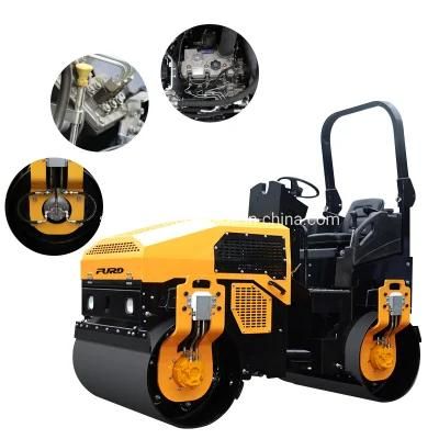 3000kg Road Roller Bomag Style Fully Hydraulic Double Steel Asphalt Roller for Sale