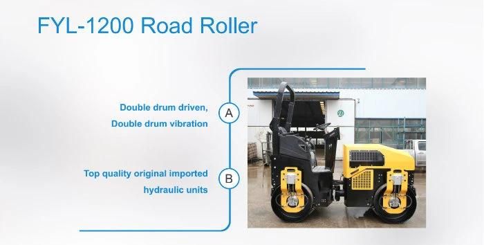 3 Ton Double Drum Roller Soil Compactor with Diesel Engine