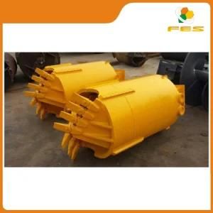 Heavy Duty Soil Centrifugal Bucket with Flat Teeth for Piling Equipment