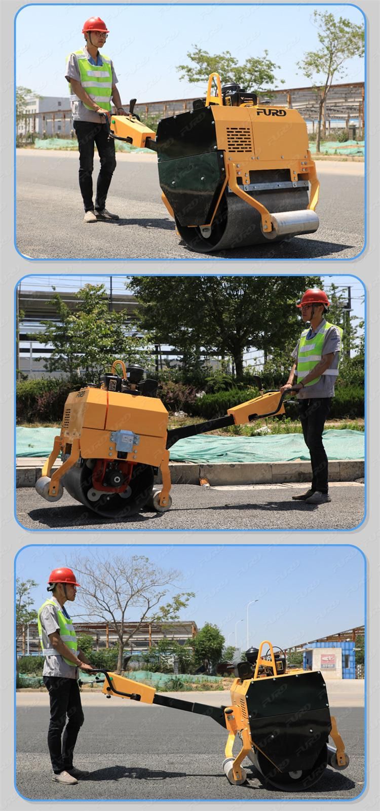 500kg Hydraulic Walk Behind Single Drum Road Roller Pedestrian Roller for Sale in Chile