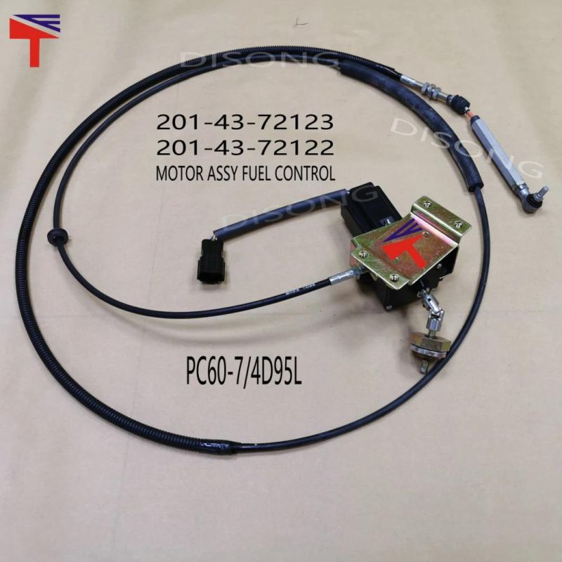 201-43-72123 PC60-7/4D95L Excavator Part Throttle Motor for 201-43-72122