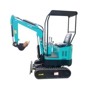 Shandong 1ton Mini Excavator Bule&Yellow High Quality Crawler Digger with CE/EPA Kubota Engine