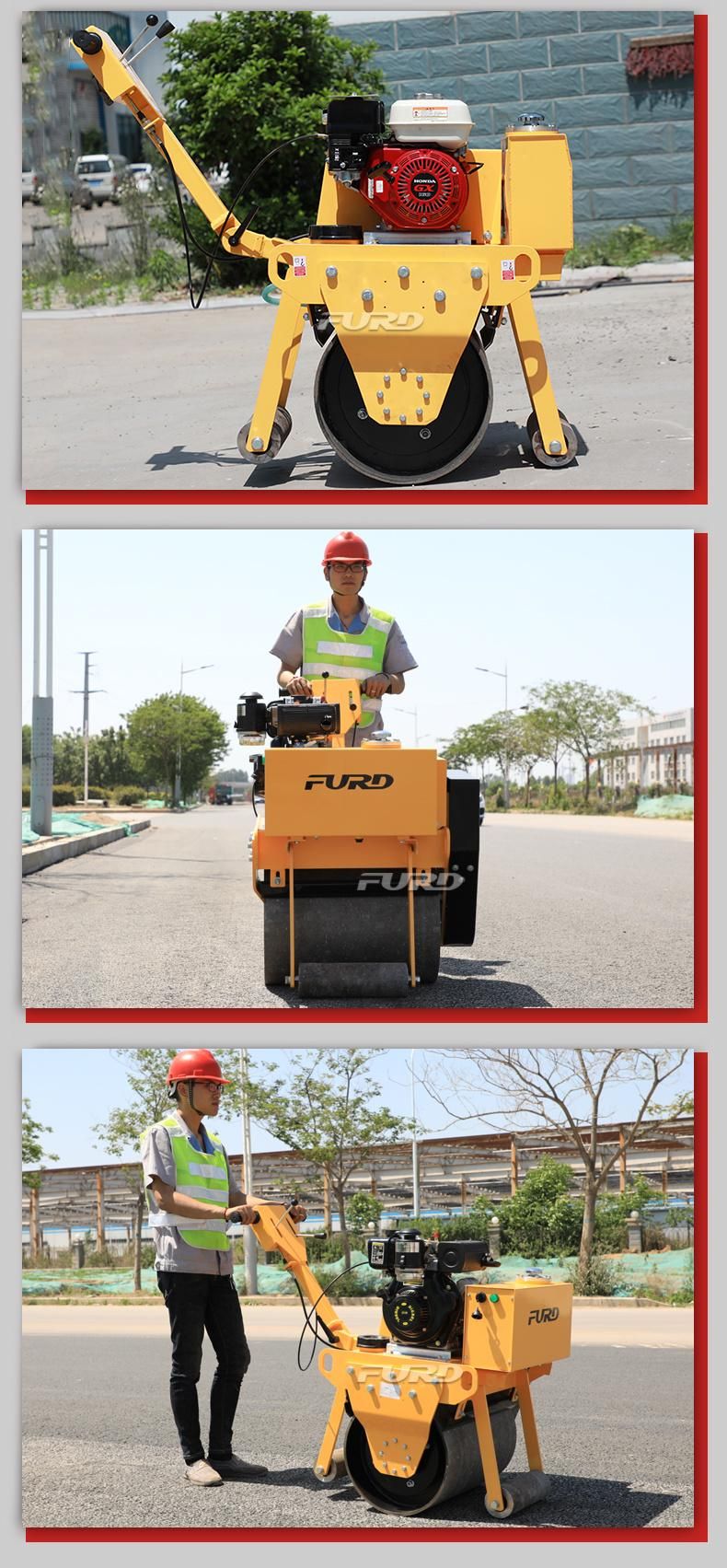 Popular Walk Behind Single Drive Road Compactor 325kg Asphalt Roller From Furd China