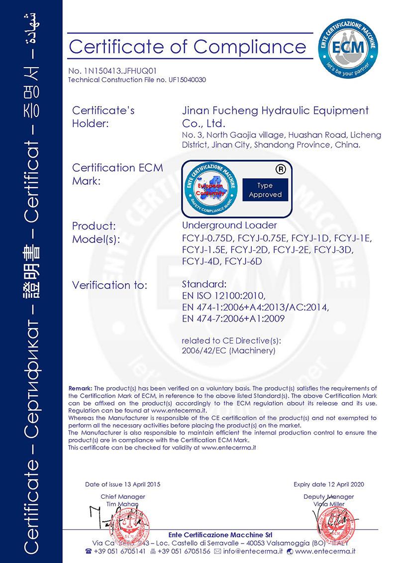 New 2 cbm diesel underground mining scraper with CE certificate