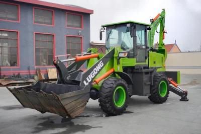 China Lugong New Hydraulic - Mechanical Skid Steer Loader Mini Backhoe Lx942-45