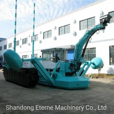 High Quality and New Condition 20 Tons Amphibious Floating Backhoe Swamp Buggy