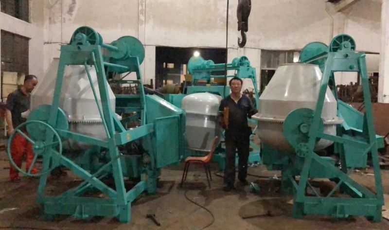 24m Lifting Hopper Yanmar Diesel Engine Concrete Mixing Plant Factory