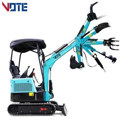 Optional Attachments Small Excavator 0.8 Ton 1 Ton 1.5 Ton 1.8 Ton 2 Ton 3 Ton 4 Ton Crawler Excavator or Mini Digger for Sale