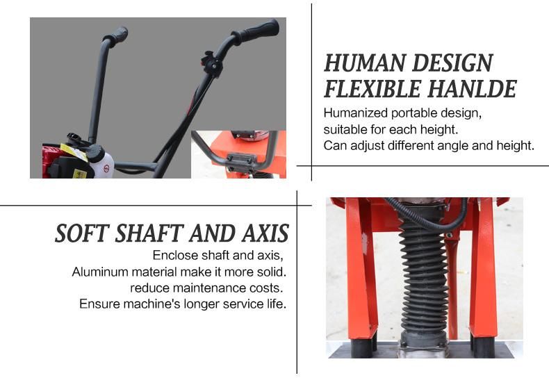 High Efficiency Gasoline Concrete Surface Finishing Screed Vibration Ruler