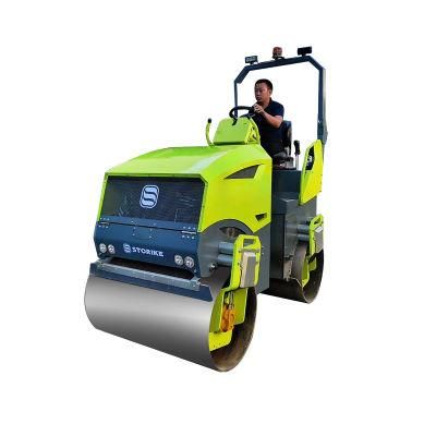 Ride on Water-Cooled 4 Stroke Diesel Engine Road Roller Price