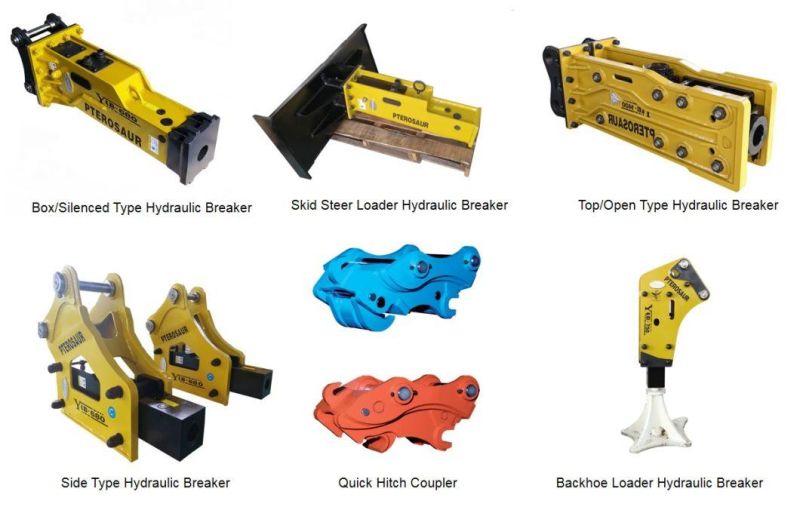 Bob-Cat Mini Skid Steer Loader Excavator Parts Hydraulic Jack Concrete Hammer Rock Breaker