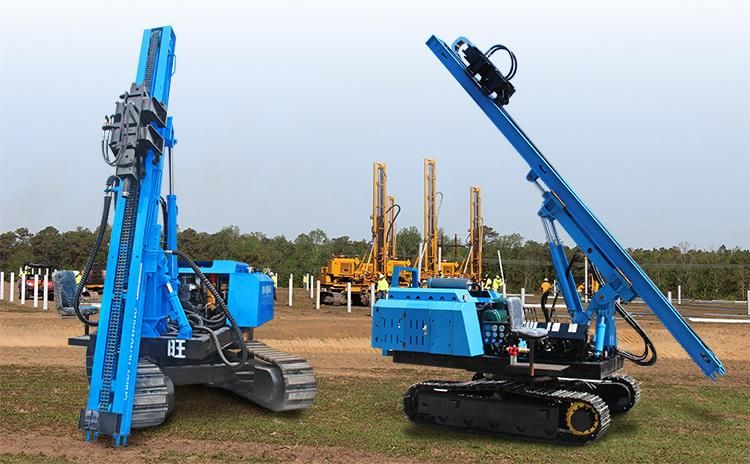 Solar Crawler Hydraulic Vibratory Sheet Hammer Pile Driver
