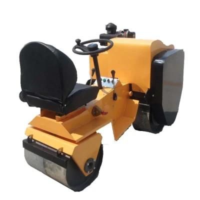 Used 850kg Mini Ride on Vibratory Tamping Roller Asphalt Hydraulic Pump Roller Machine Sale in Mongolia