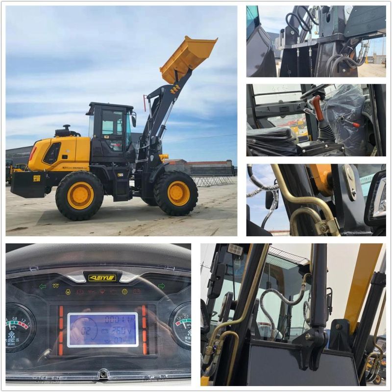 Walker-940 4WD Small Wheel Loader Diesel Mini Loader Skid Steer Loader 1.2 Ton Forklift Backhoe Front Loader