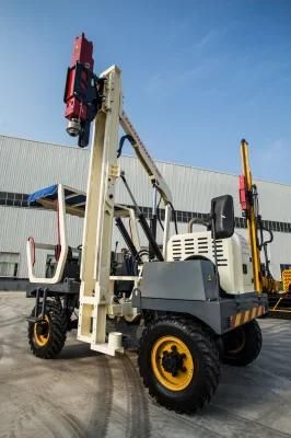 Road Safety Maintenance Used Pile Driver with Hydraulic Hammer