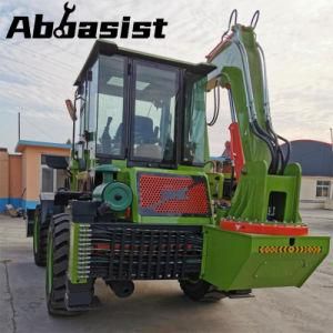 CE ISO OEM Abbasist AL25-65 Farm Digger Front End Loader Towable Retroescabadora Backhoe