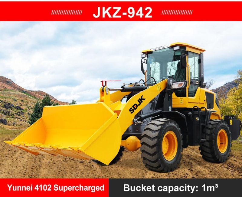 Multifunctional Wheel Hydraulic Mini Loader 1 Ton 2 Ton 3 Ton 5 Ton Loader Small Front End Articulated Mini Wheel Loader Factory Price for Sale