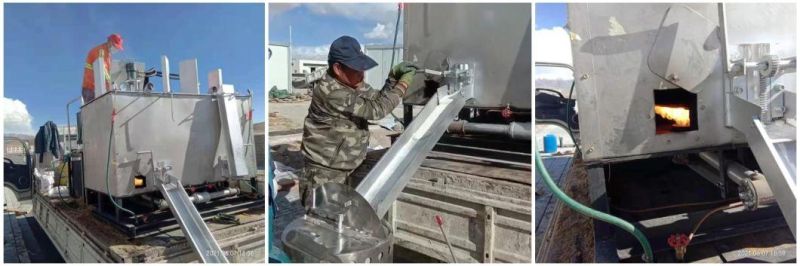 Vehicle-Mounted Double-Cylinder Hydraulic Thermoplastic Paint Heating Machine