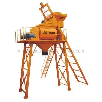 Minrui Group Js1000 Twin Shaft Concrete Mixer for Sale