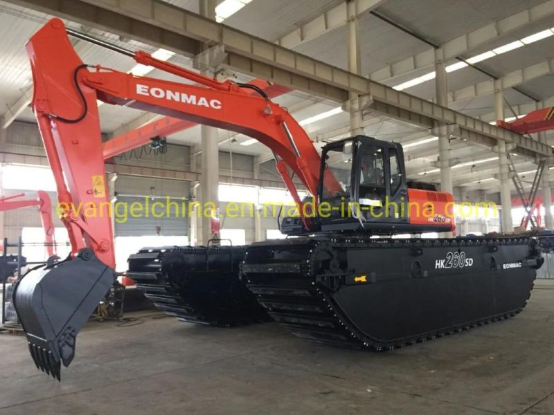 Eonmac 26t Amphibious Excavator HK260SD Used in Wetland
