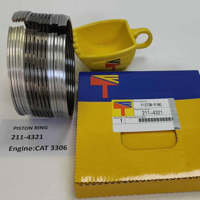 High Quality Diesel Engine Mechanical Parts Piston Ring 211-4321 for Excavator E330b Wheelloader 966f 966g Buildozer D6d D6g D6h Engine 3306 Generator Set