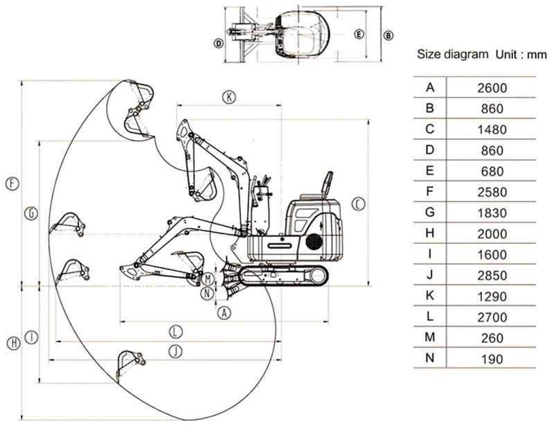 Chinese Mini Digger Hydraulic Pump Micro Excavator Machine Mini Excavator 1 Ton for Sale in Malaysia