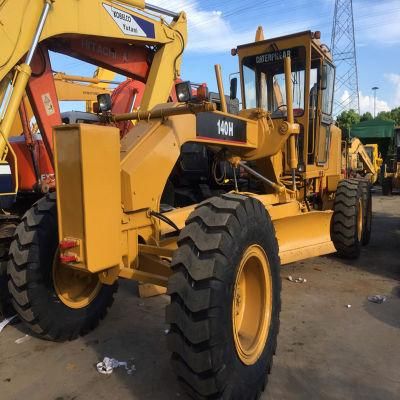 Used Cat 140h Motor Grader Original Japan, Secondhand Caterpiller 140h Grader with Working Condition in Cheap Price
