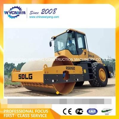 High Quality 16t Road Roller RS8160 for Sale, Sdlg Double-Drum Vibration Road Roller