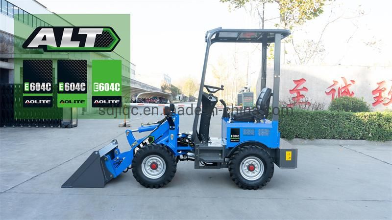 60V Electric Compact Loader 400kg Load Capacity Mini Electric Wheel Loader