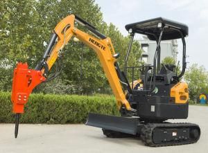 China Brand Hengte 2t Small Digger Mini Crawler Excavator for Sale