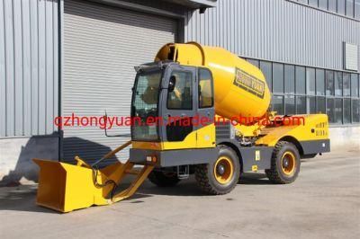 Mobile Portable Self Loading Mini Concrete Truck Mixer Hy400