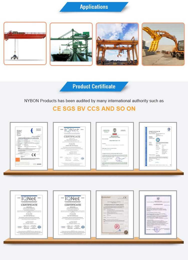 Wireless Remote Control Electric Hydraulic Scrap Metal Grab for Crane