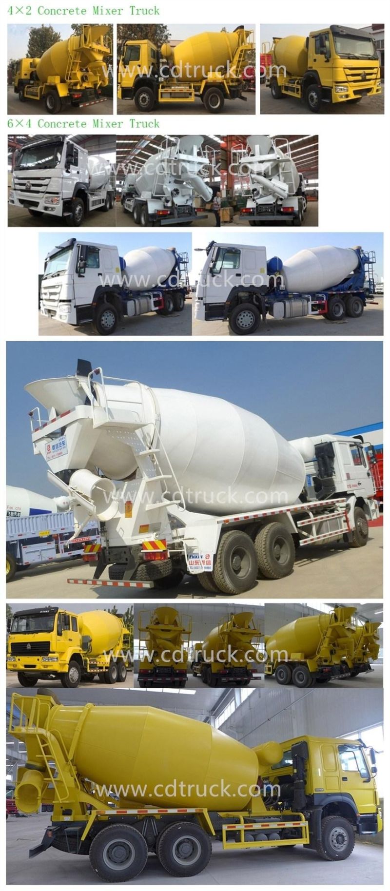 Sinotruk HOWO 6 Cubic Meters Concrete Mixer Truck Price