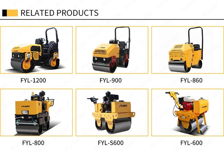 Sitting Roller 1.5 Ton Full Hydraulic Vibrating Roller Compactors on Sale