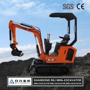 Earthmoving Equipment 800 Kg Mini Excavator Bagger