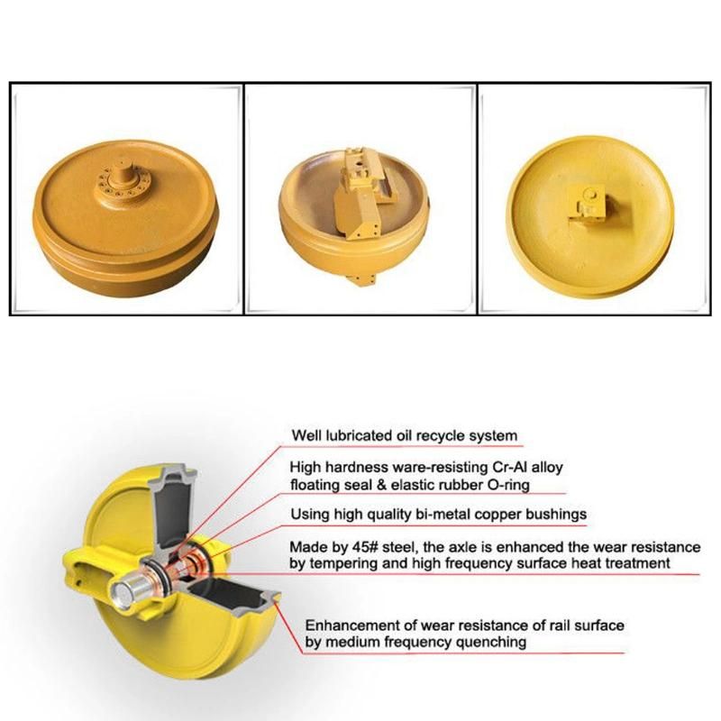 Mini Excavator Hitachi Track Idler Ex100, Ex120 for Excavator and Bulldozers