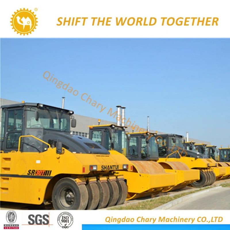 Shantui Brand 180HP 30 Ton Sr30t-3 Weight of Road Roller with Tires