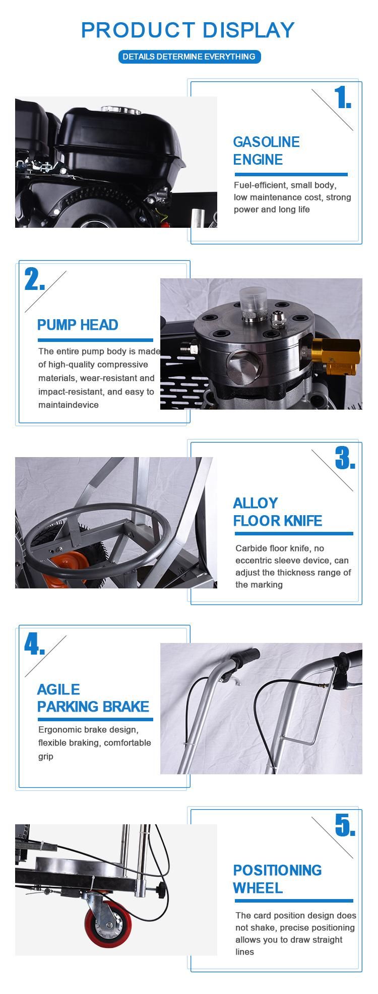 Hot Sale Road Marking Machine Line Marking Equipment Cold Airless Road Marking Machine