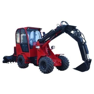 Mini Loader Small Telescopic Front Loader Agricultural Equipment Loader with Mini Digger Attachment for Sale